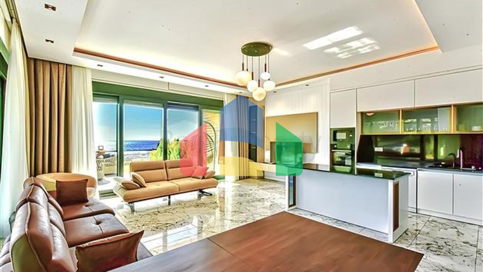 Комплекс роскошных вилл с видом на море в Авсалларе