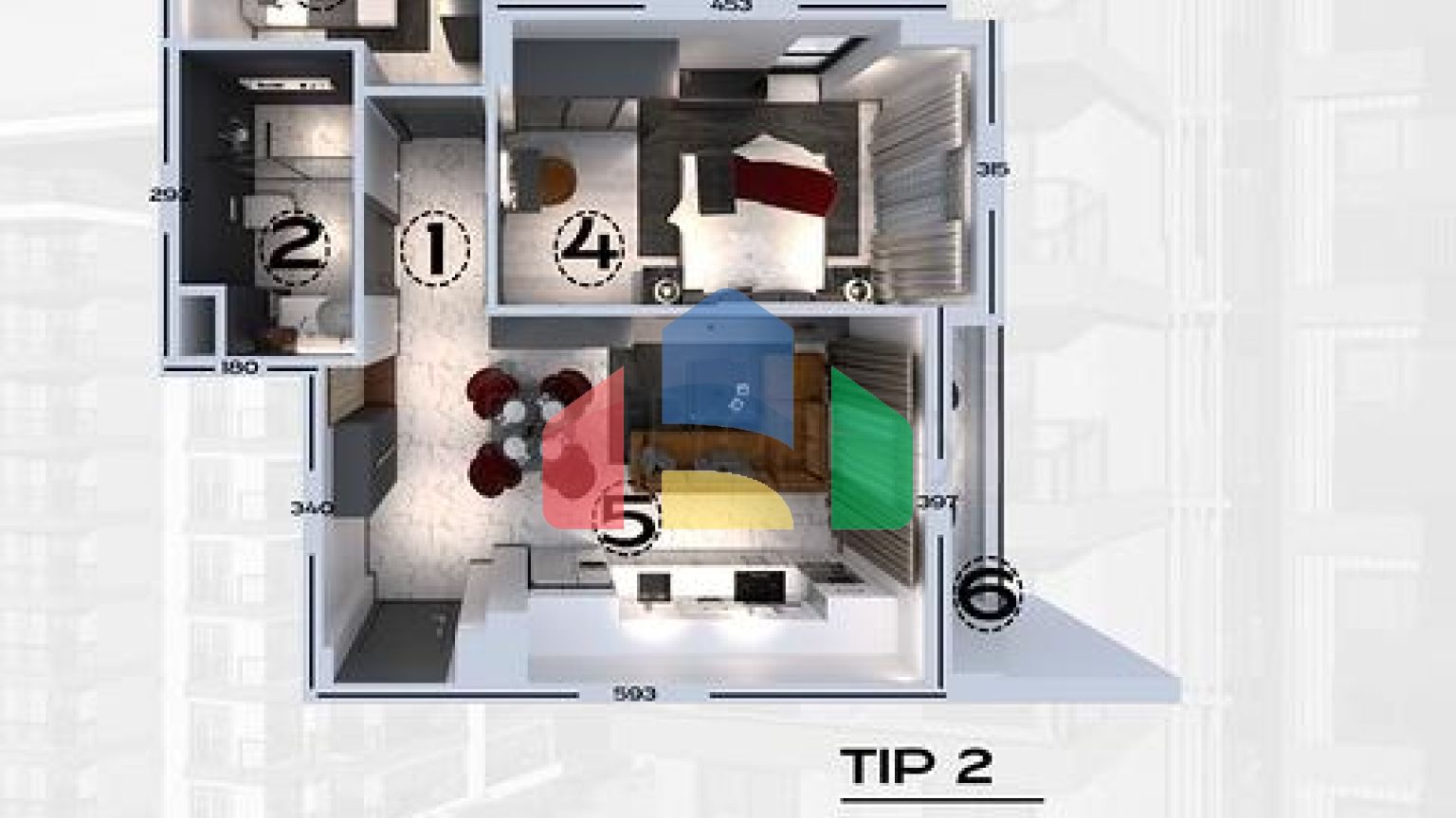 Квартири в новому комплексі в Авсалларі