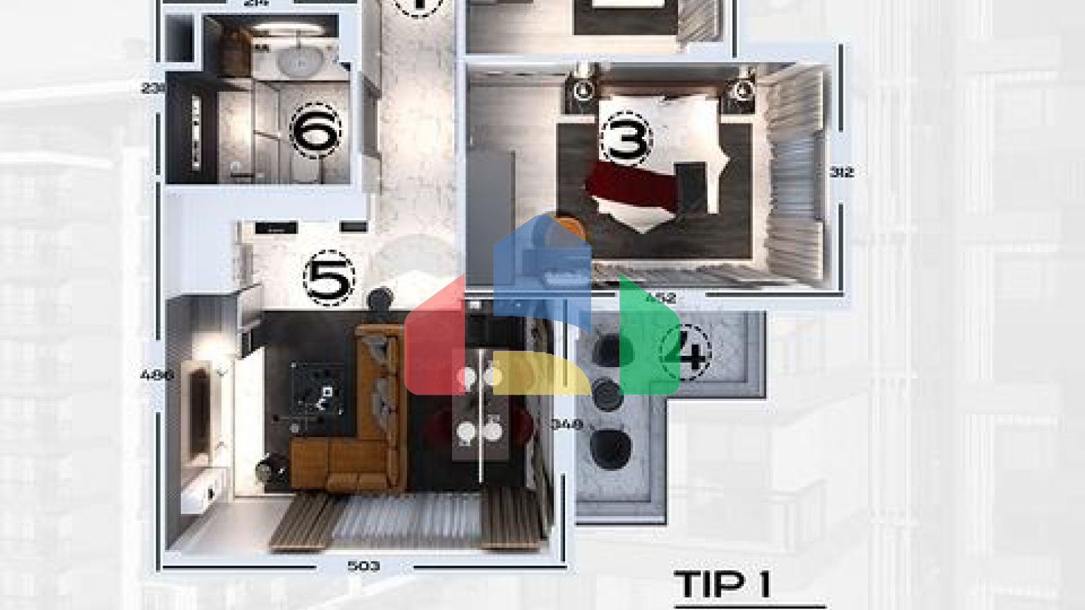 Квартири в новому комплексі в Авсалларі