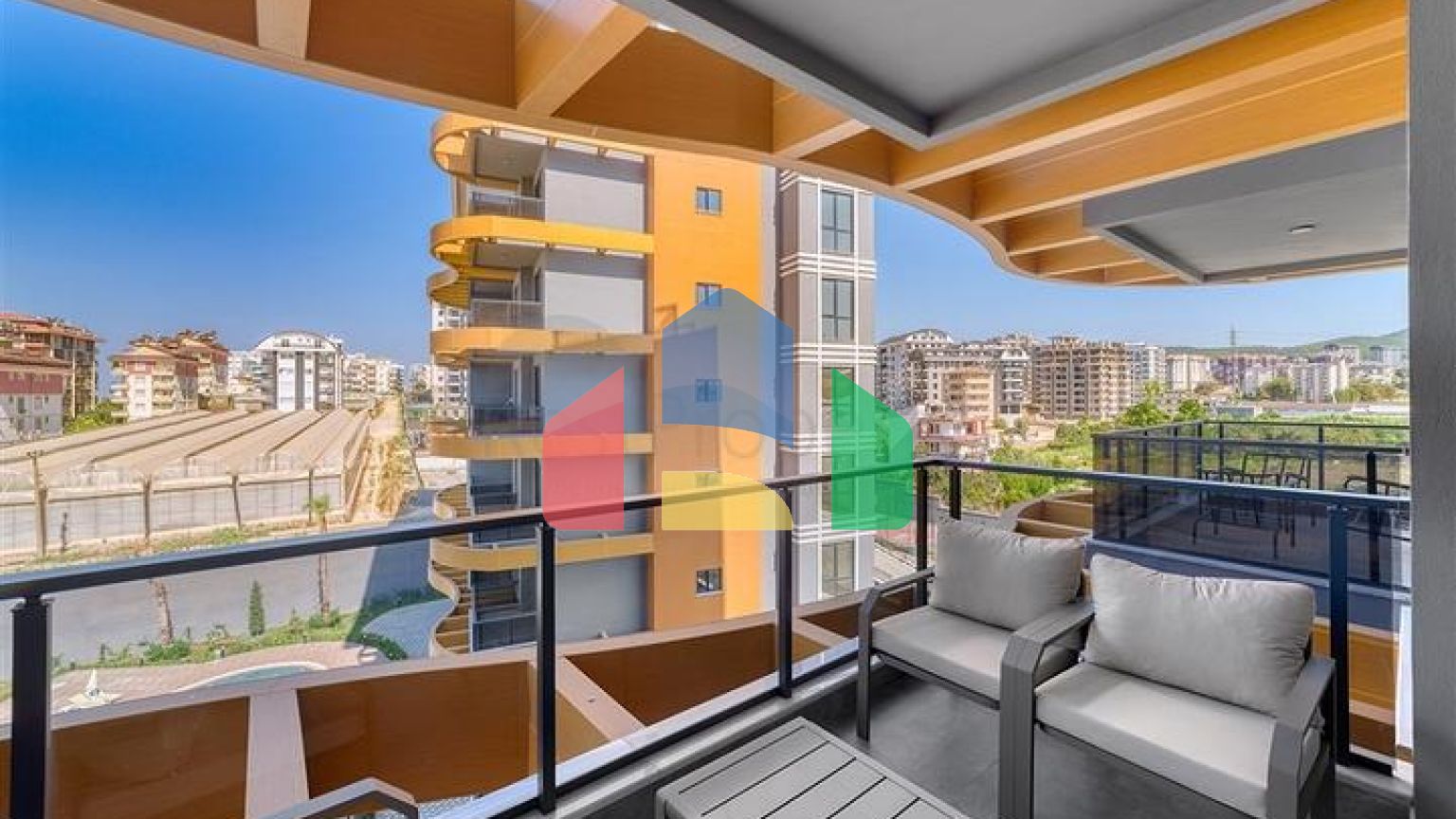 Двокімнатна квартира в новому проекті C розвиненою інфраструктурою в Авсалларі