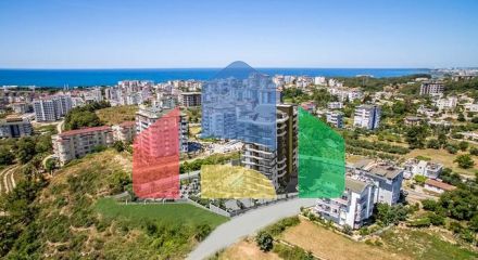 Квартира 1 + 1 в районі Авсаллар