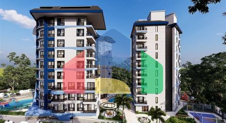 Новый проект с богатой инфраструктурой в районе Авсаллар