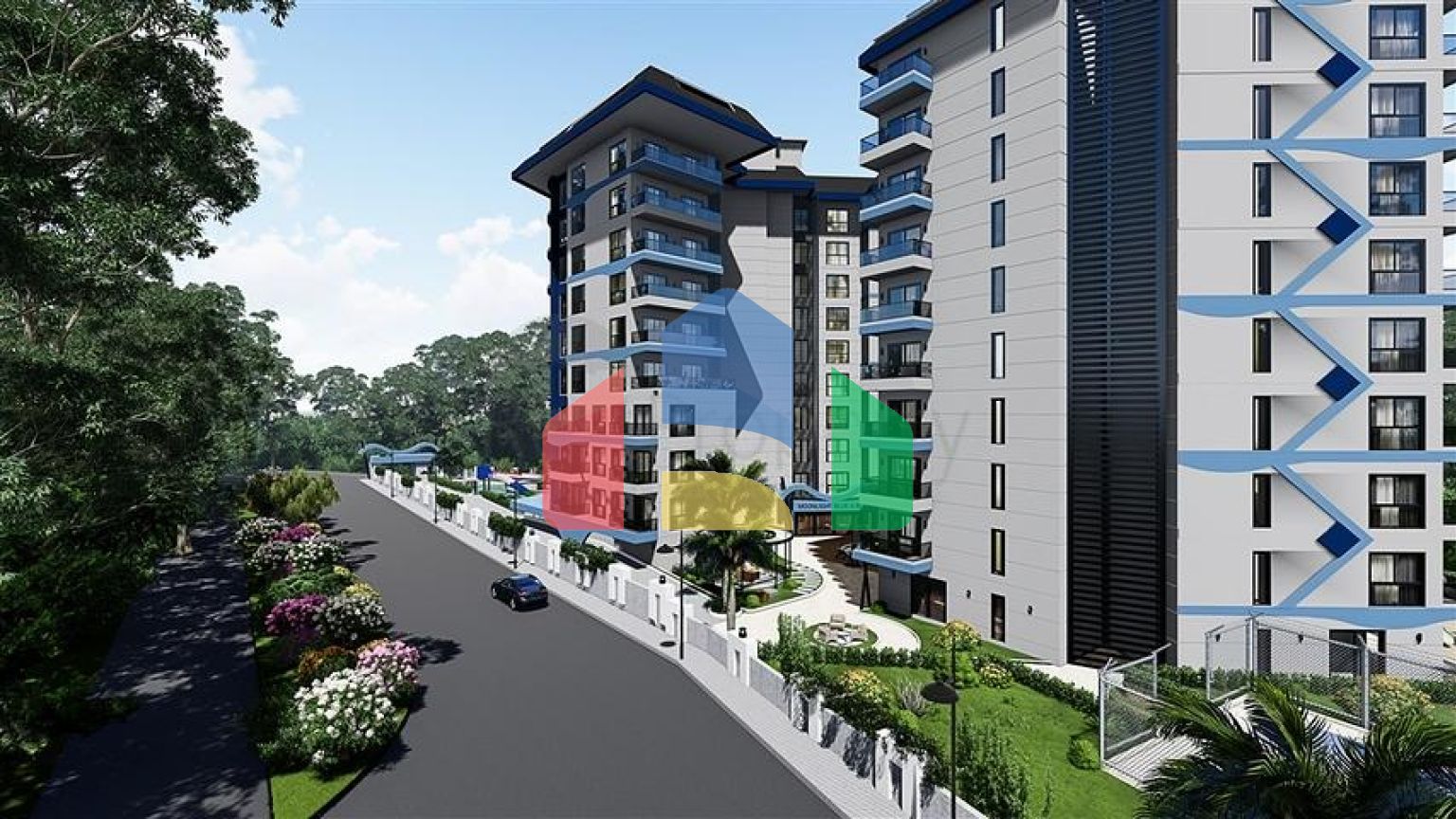 Новый проект с богатой инфраструктурой в районе Авсаллар