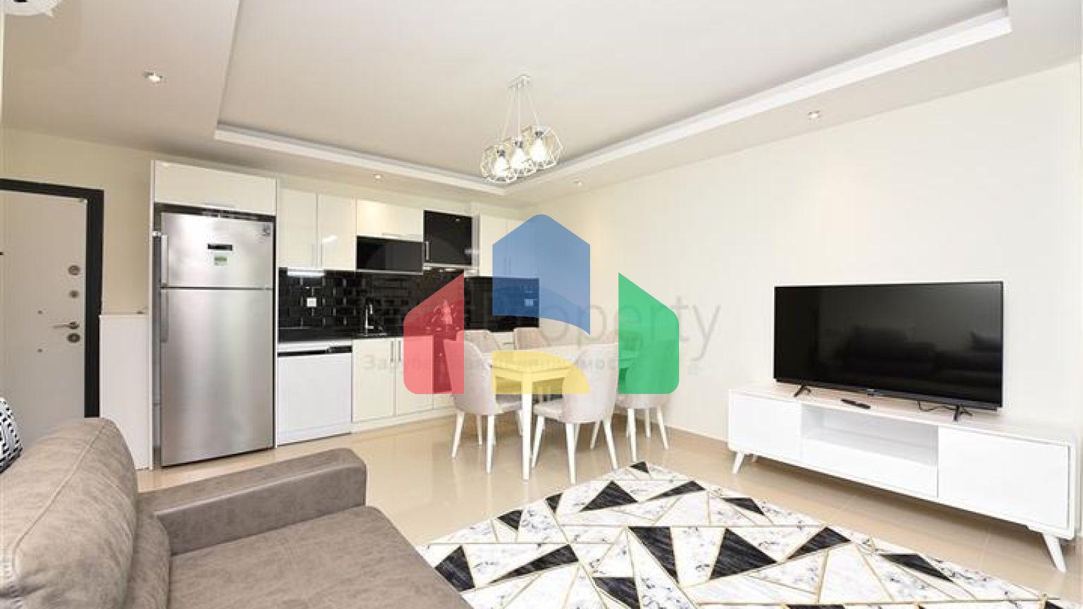 Двухкомнатная квартира с мебелью в районе Авсаллар