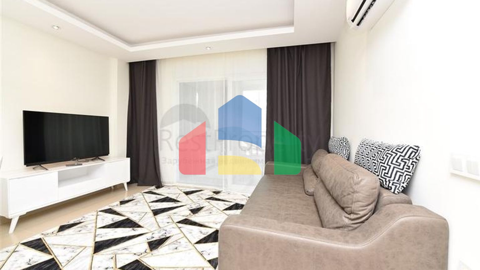 Двухкомнатная квартира с мебелью в районе Авсаллар