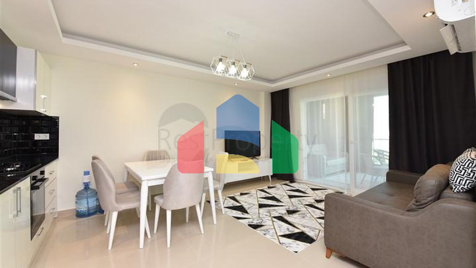 Двухкомнатная квартира с мебелью в районе Авсаллар