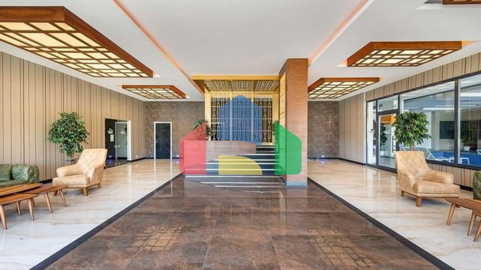 Двухкомнатная квартира с мебелью в районе Авсаллар