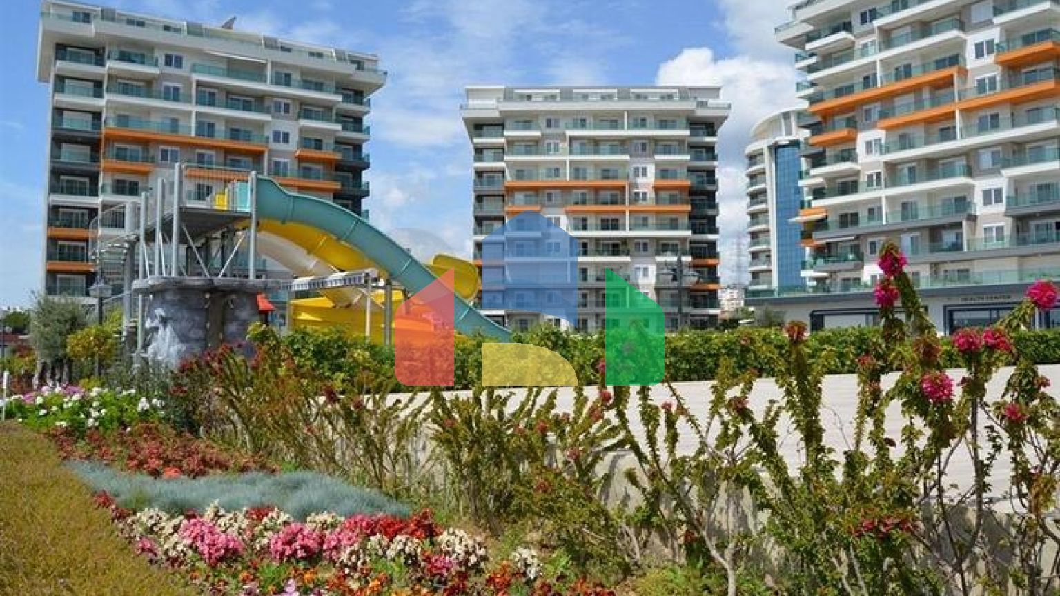 Двухкомнатная квартира с мебелью в районе Авсаллар