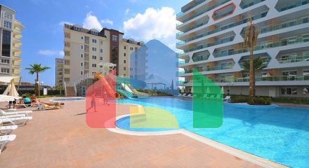 Простора квартира 4 + 1 в районі Авсаллар