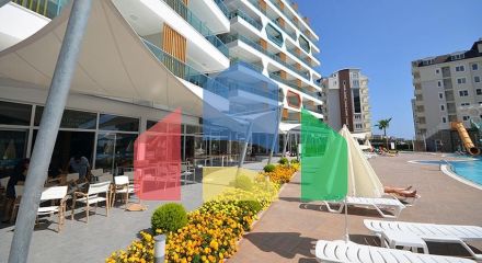 Простора квартира 4 + 1 в районі Авсаллар