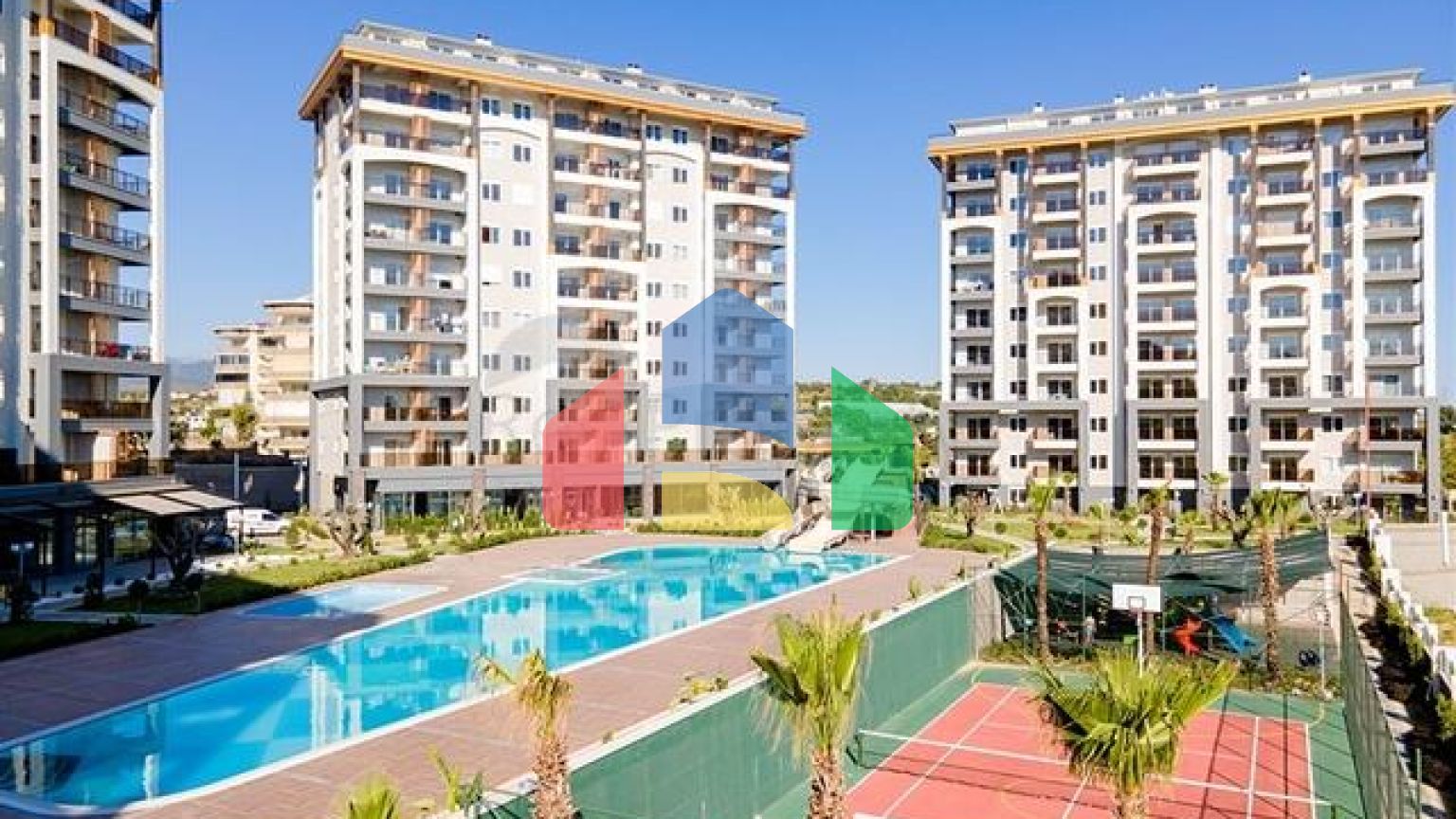 Двухкомнатная квартира в новом комплексе Авсаллара