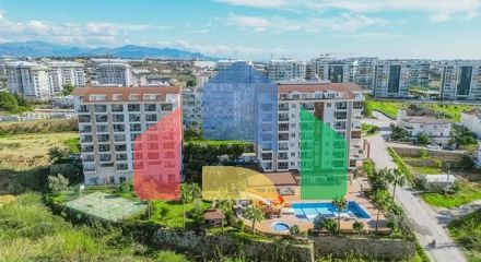 Квартира 2 + 1 в районі Авсаллар