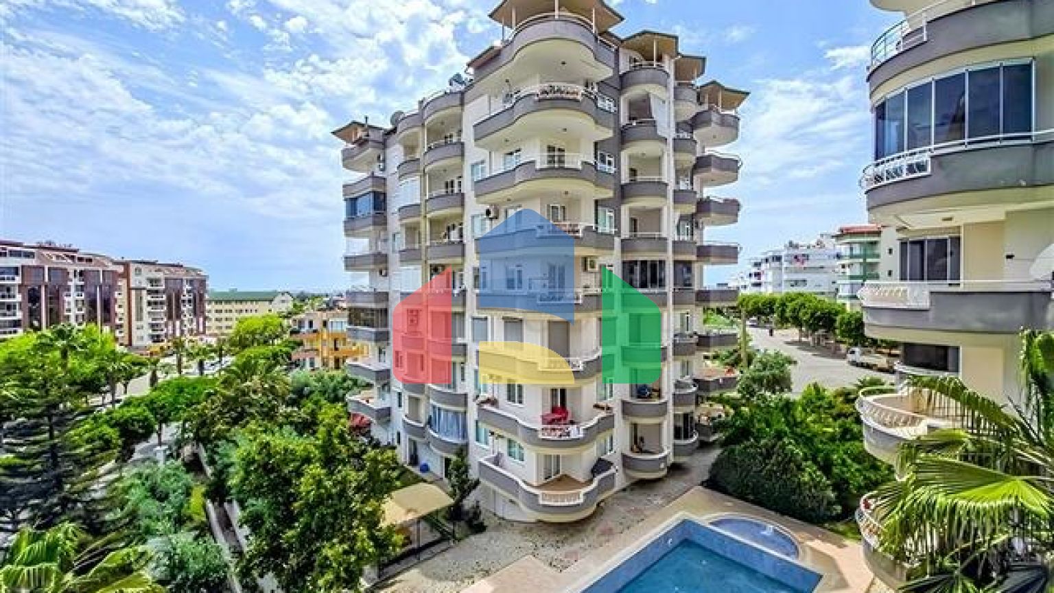 Квартира 2+1 с видом на море в центре Авсаллара