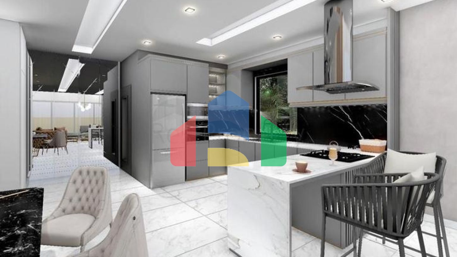 Чотирикімнатна вілла в районі Авсаллар