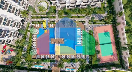 Квартира 1+1 в новом комплексе в Авсалларе