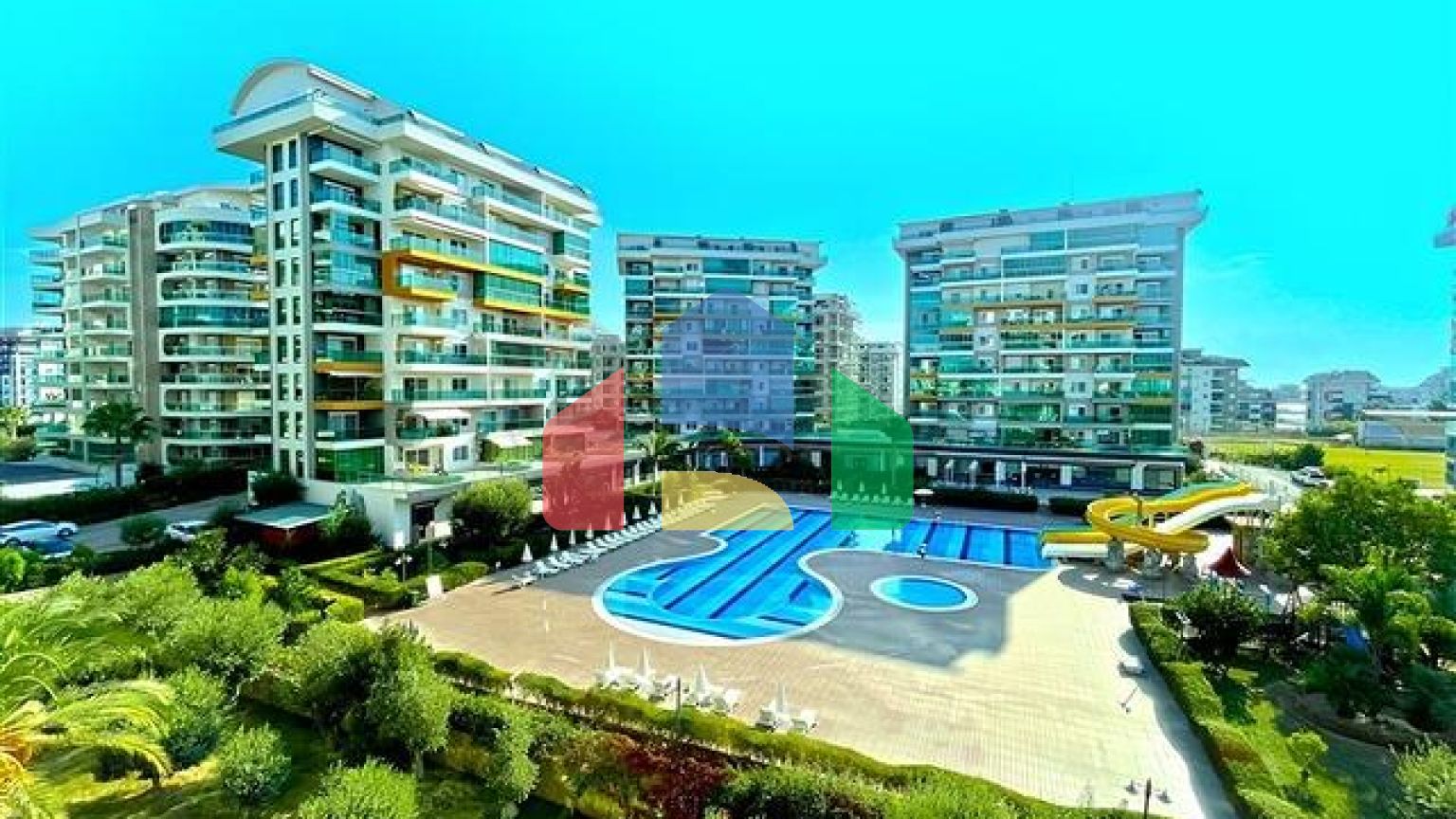 Квартира 1 + 1 в популярному житловому комплексі в районі Авсаллар