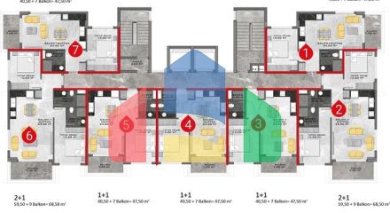 Квартири в новому житловому комплексі Авсаллара