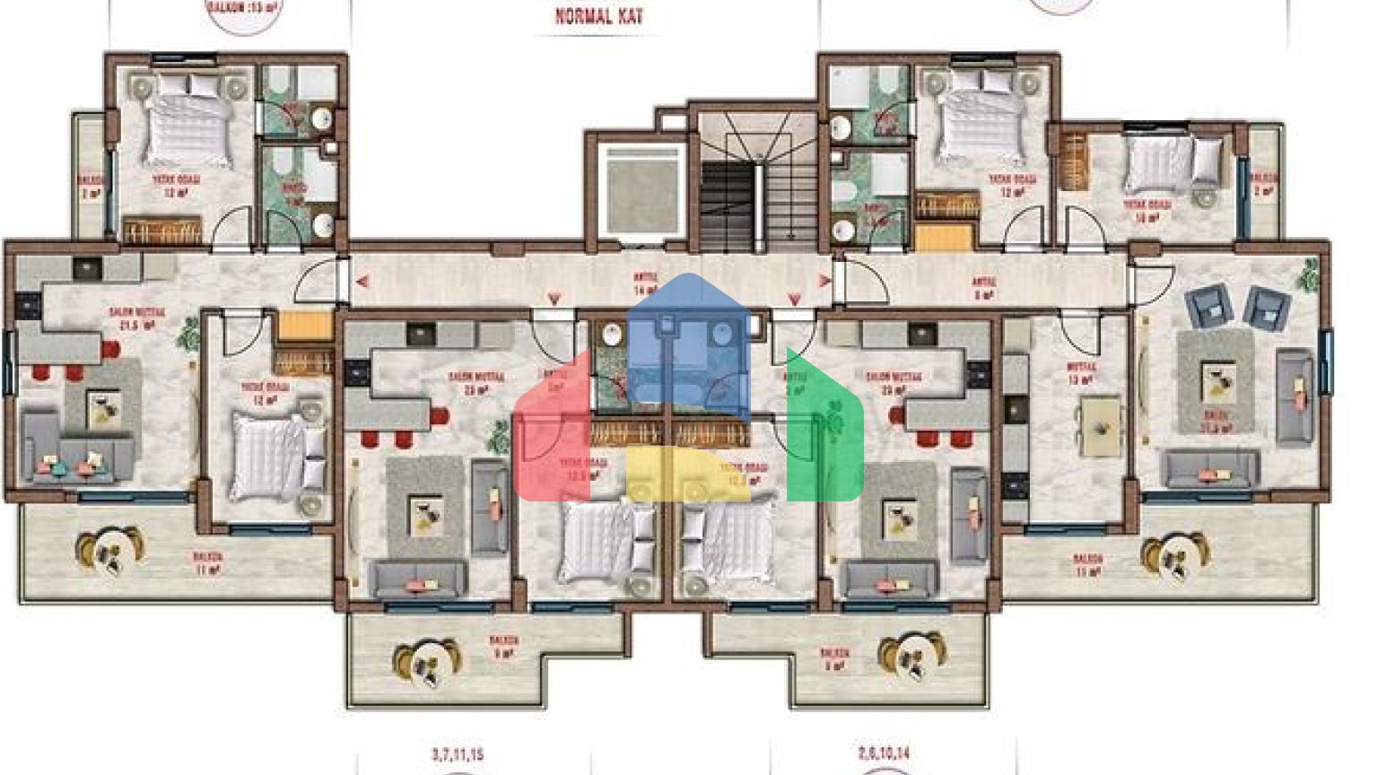 Новый жилой комплекс с богатой инфраструктурой в районе Авсаллар