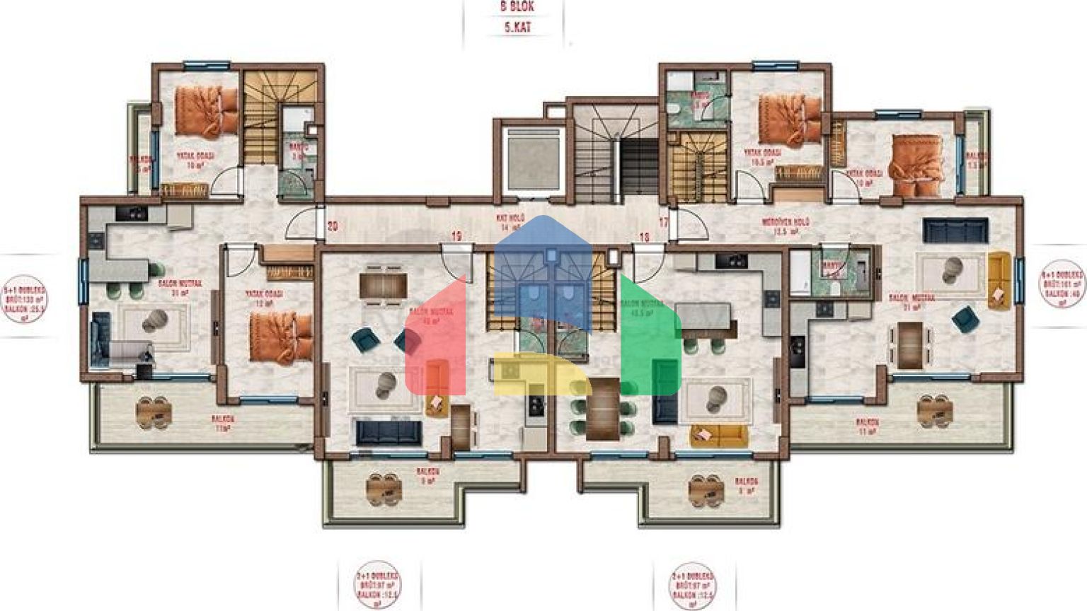 Новый жилой комплекс с богатой инфраструктурой в районе Авсаллар