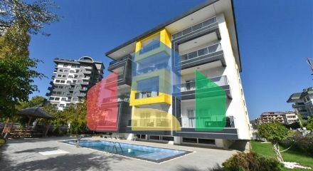 Квартира 1+1 в уютном комплексе в районе Авсаллар