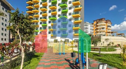 Светлая квартира 1+1 в комплексе с развитой инфраструктурой