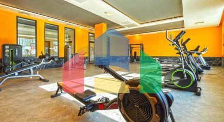 Светлая квартира 1+1 в комплексе с развитой инфраструктурой