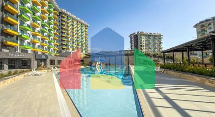 Светлая квартира 1+1 в комплексе с развитой инфраструктурой