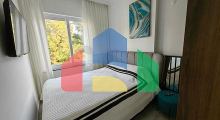 Двокімнатна квартира 1 + 1 в зеленій частині району Авсаллар з багатою інфраструктурою