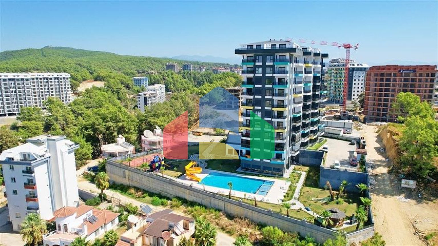 Двухкомнатная квартира 1+1 в районе Авсаллар