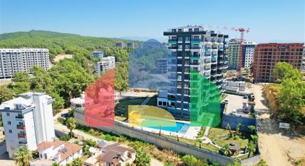 Двухкомнатная квартира 1+1 в районе Авсаллар