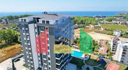 Двокімнатна квартира 1 + 1 в районі Авсаллар