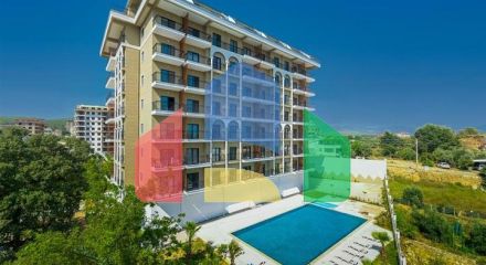 Двухкомнатная квартира 1+1 в районе Авсаллар