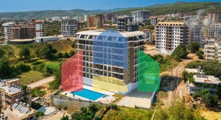 Двухкомнатная квартира 1+1 в районе Авсаллар