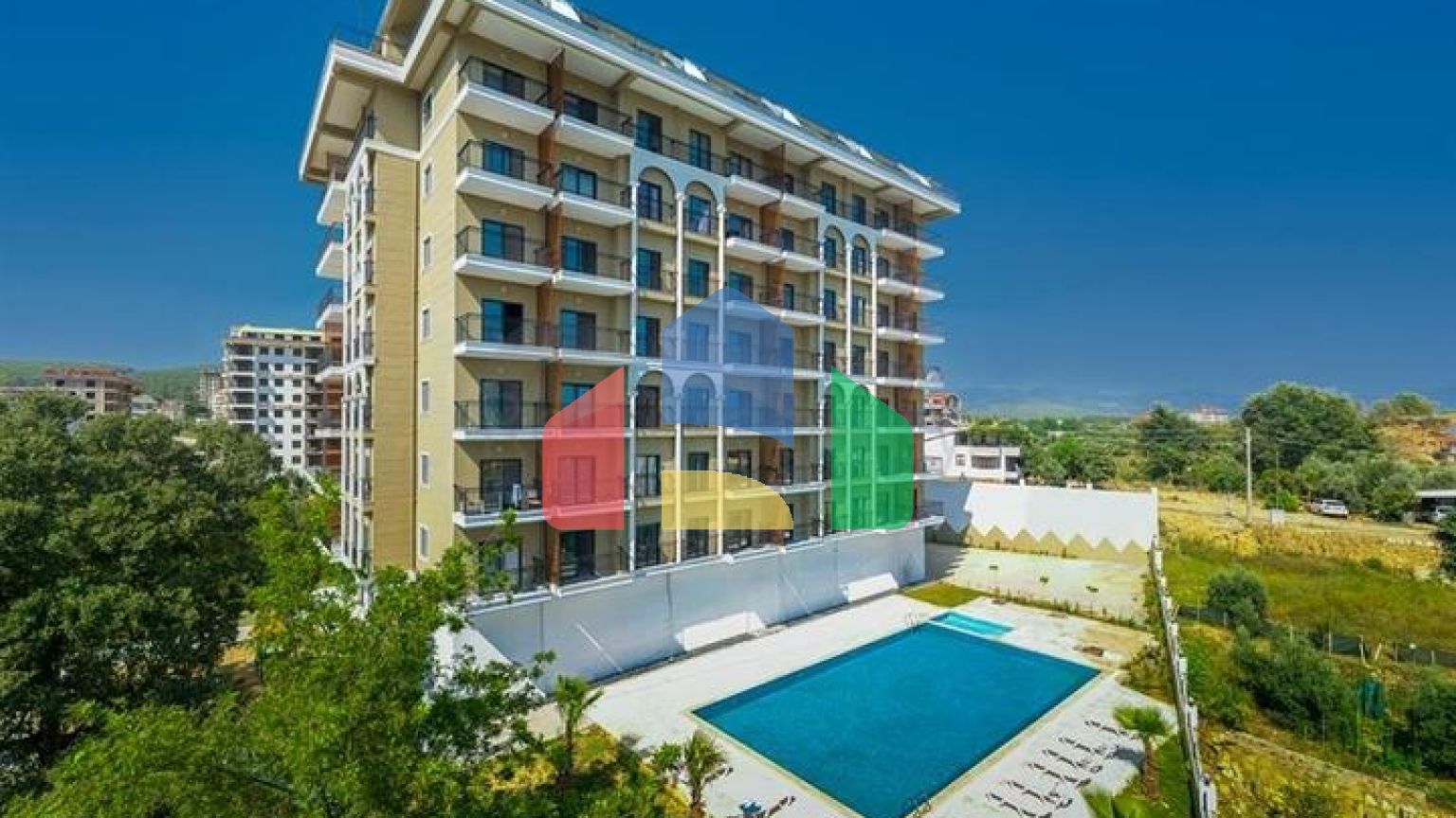 Двухкомнатная квартира 1+1 в районе Авсаллар