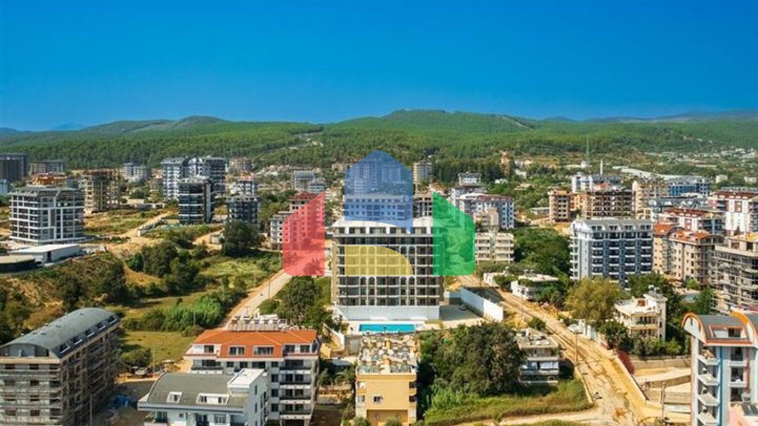 Двухкомнатная квартира 1+1 в районе Авсаллар