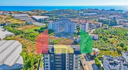 Двухкомнатная квартира 1+1 в районе Авсаллар