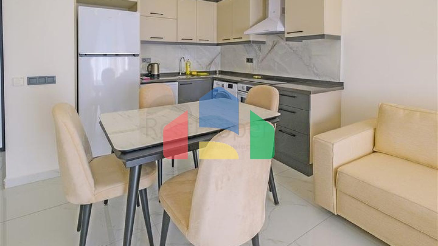 Двухкомнатная квартира 1+1 в районе Авсаллар