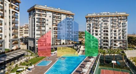 Квартира 1+1 с развитой инфраструктурой в районе Авсаллар