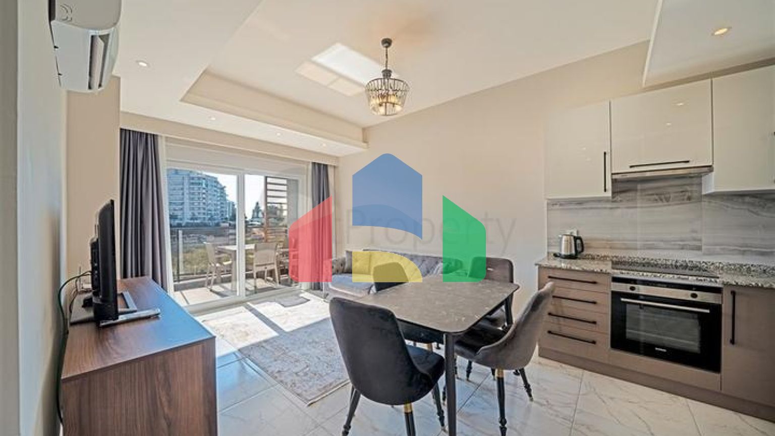 Квартира 1+1 с развитой инфраструктурой в районе Авсаллар