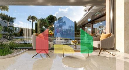 Современная квартира 1+1 в благоустроенном жилом проекте в районе Авсаллар