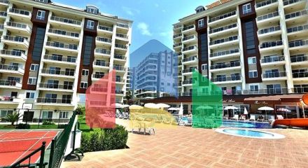 Уютная меблированная квартира в развитом жилом комплексе Авсаллара