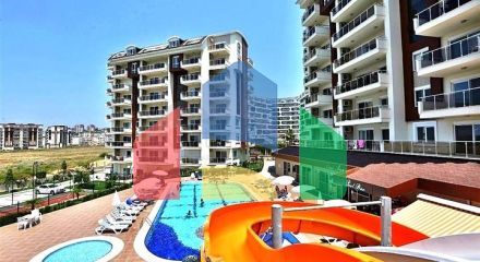 Уютная меблированная квартира в развитом жилом комплексе Авсаллара