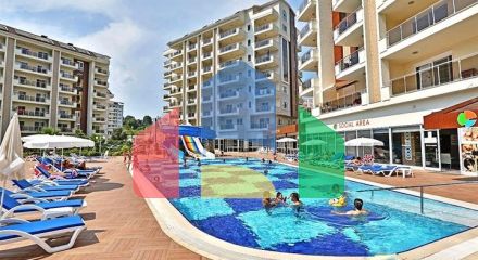 Уютная меблированная квартира с богатой инфраструктурой в живописном районе Авсаллар