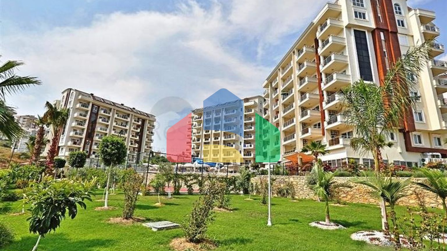 Уютная меблированная квартира с богатой инфраструктурой в живописном районе Авсаллар