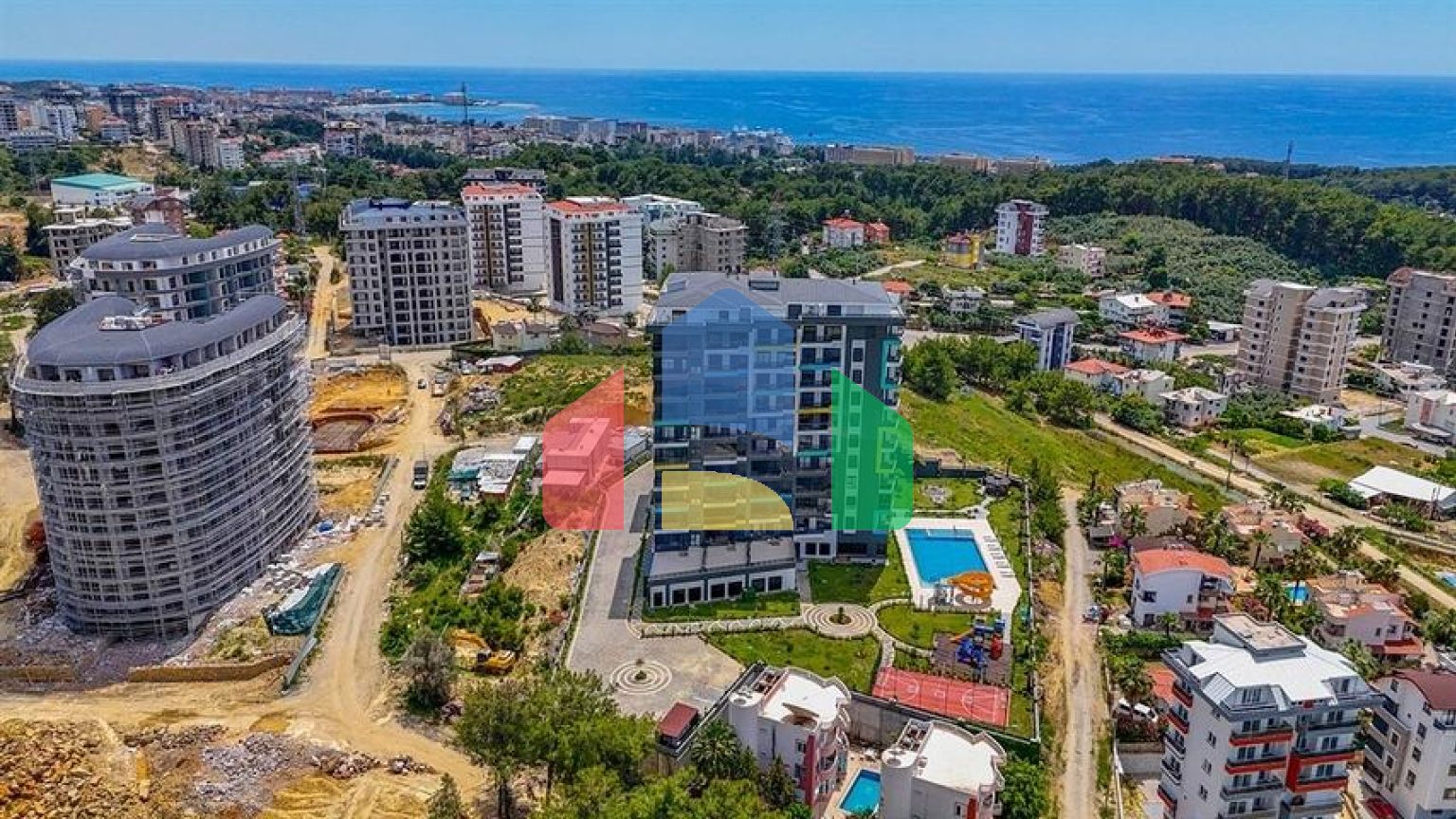 Двухкомнатная квартира 1+1 в районе Авсаллар с развитой инфраструктурой