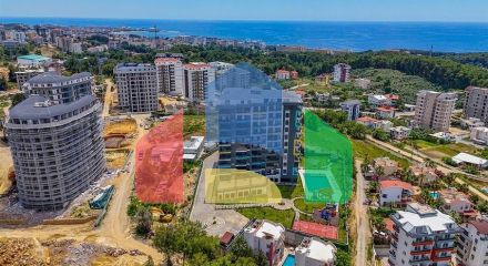 Двухкомнатная квартира 1+1 в районе Авсаллар с развитой инфраструктурой