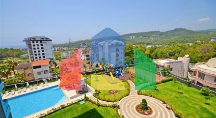 Двухкомнатная квартира 1+1 в районе Авсаллар с развитой инфраструктурой