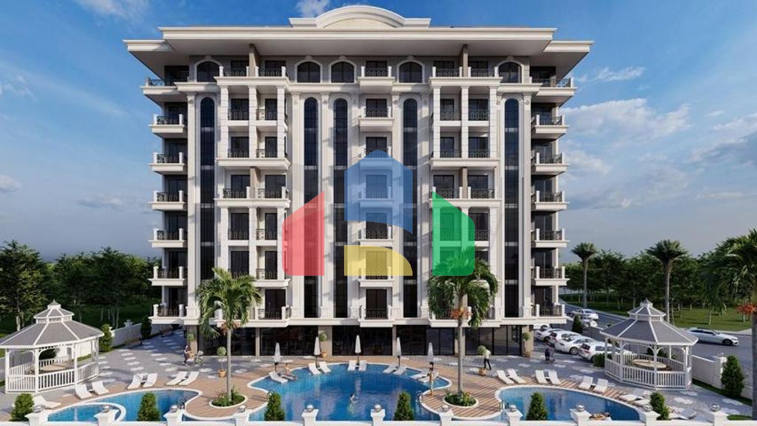 Квартира 1+1 в современном комплексе в Авсалларе