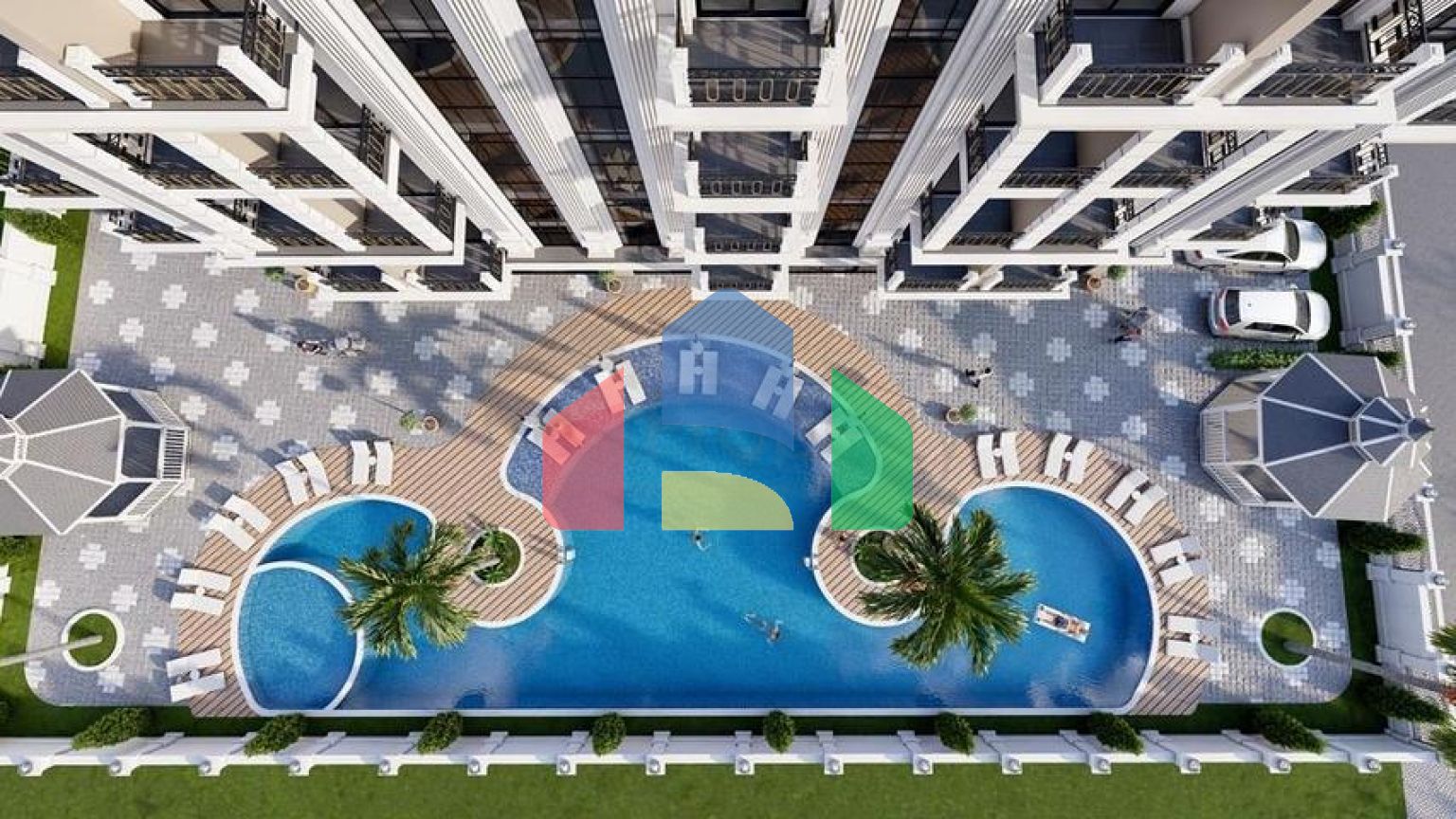 Квартира 1+1 в современном комплексе в Авсалларе