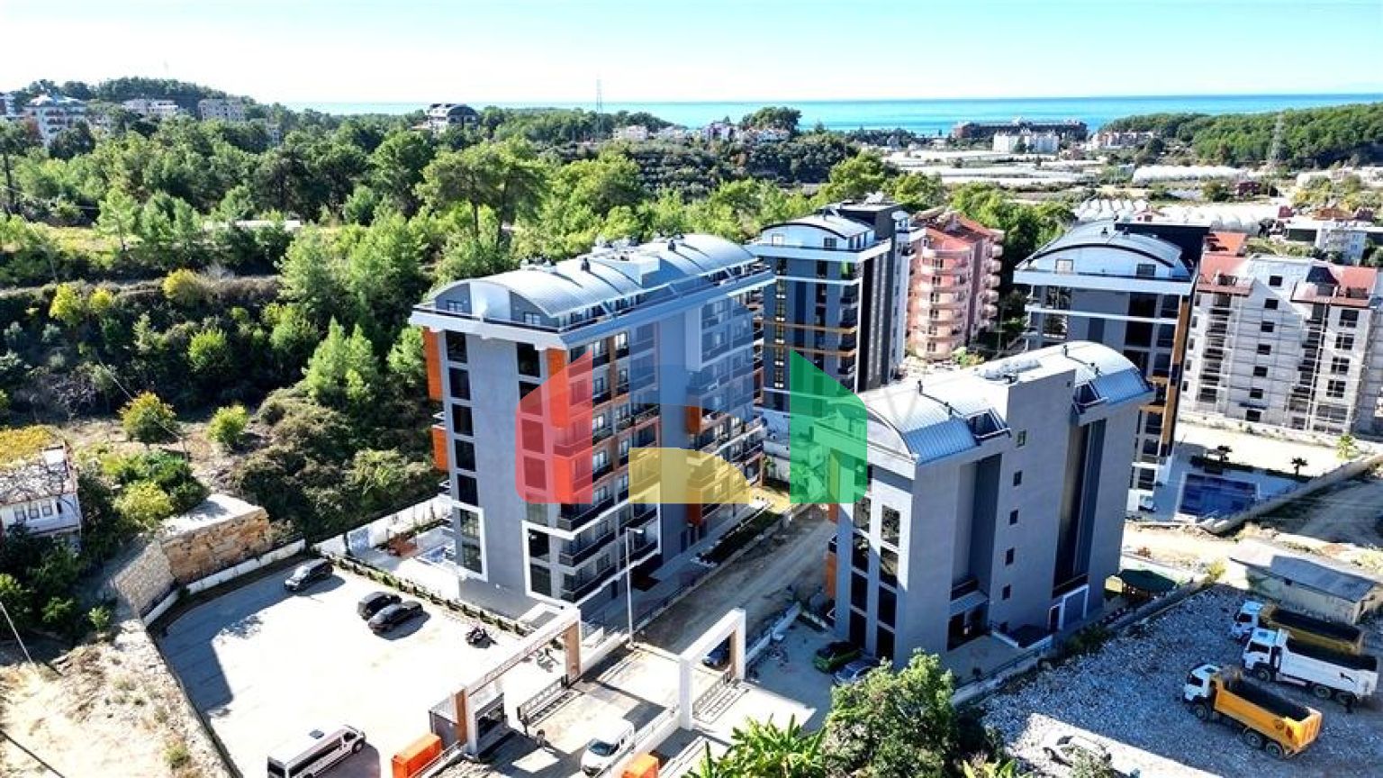 Квартира 1+1 в районе Авсаллар в современном жилом комплексе